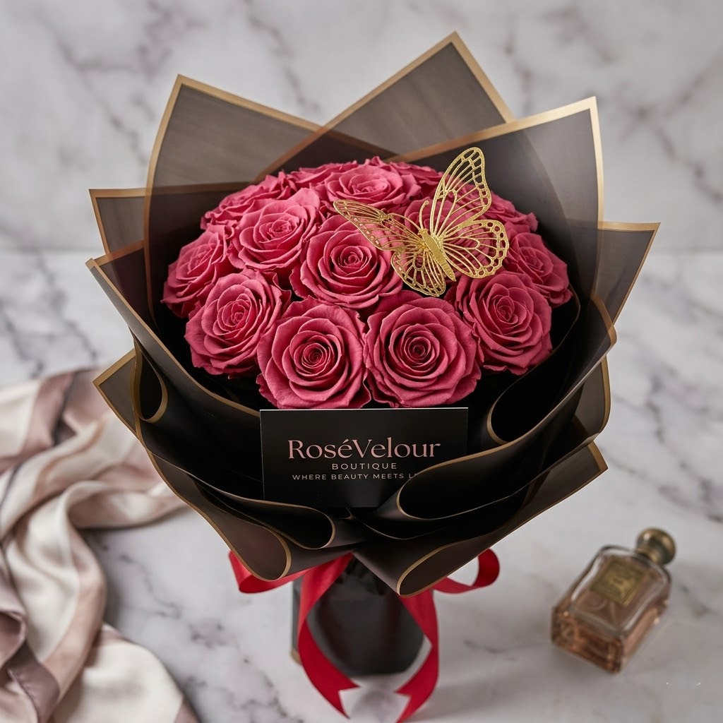Rose Velour Boutique arrangement 3